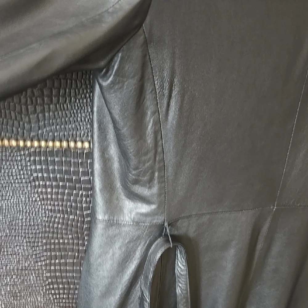 Kenneth Cole Black Trench Coat Timeless Elegance - Picture 10 of 16